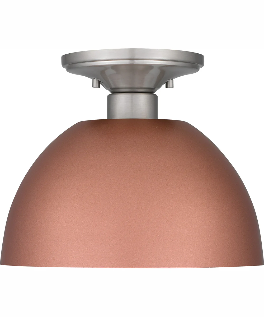 Quoizel Semi-Flush Mount Small 1-light Semi Flush Mount Matte Rose Gold - Image 4