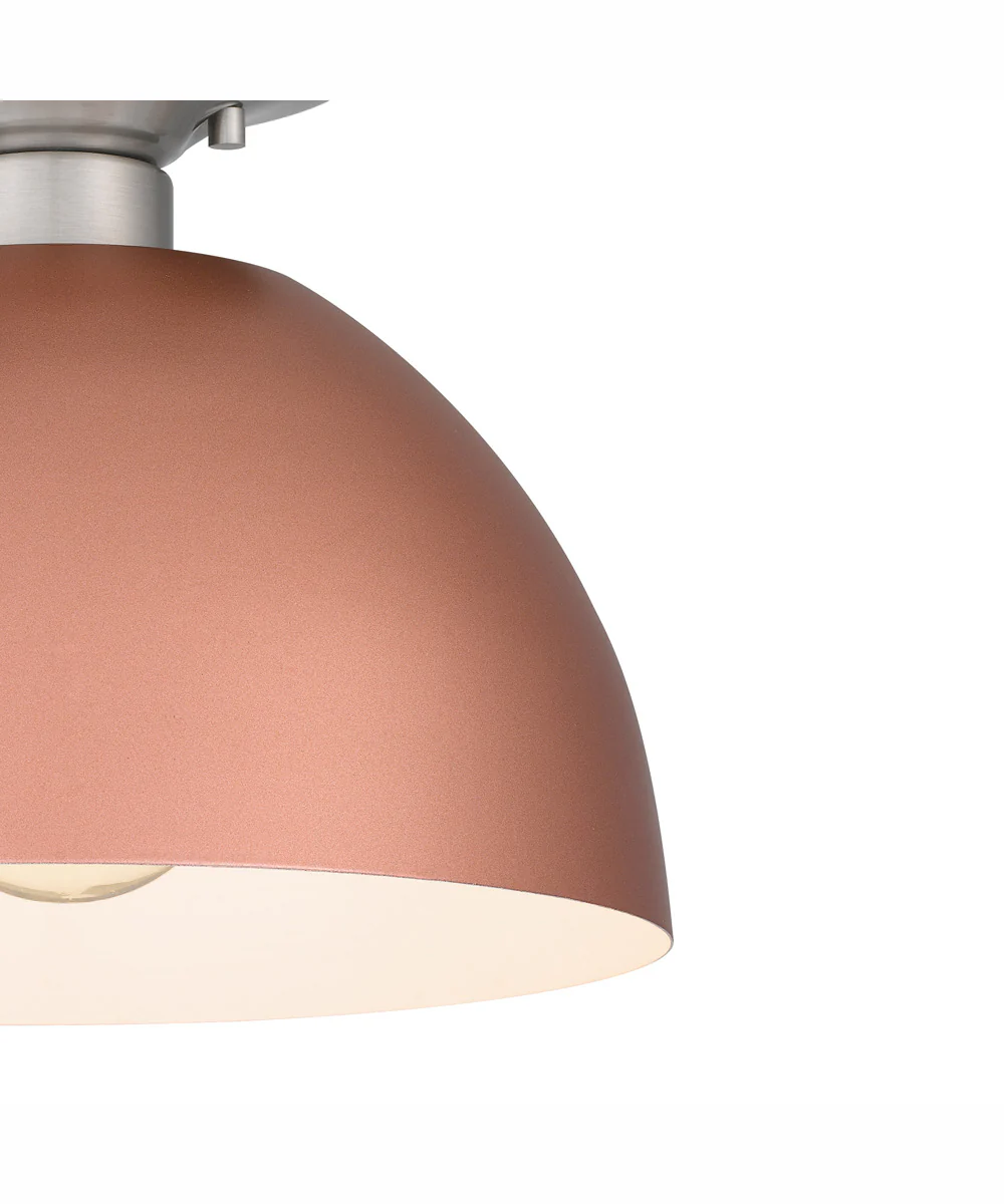 Quoizel Semi-Flush Mount Small 1-light Semi Flush Mount Matte Rose Gold - Image 6