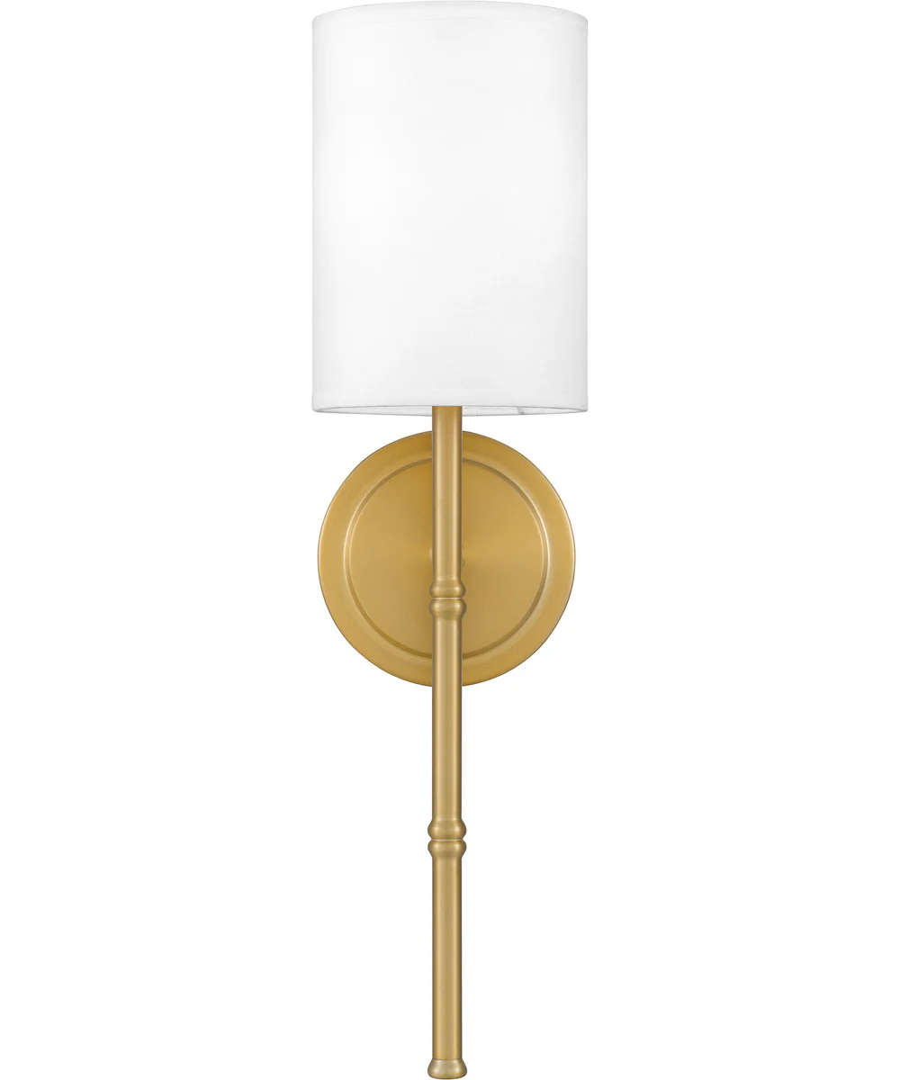 Quoizel Wood Small 1-light Wall Sconce Aged Brass - Image 2