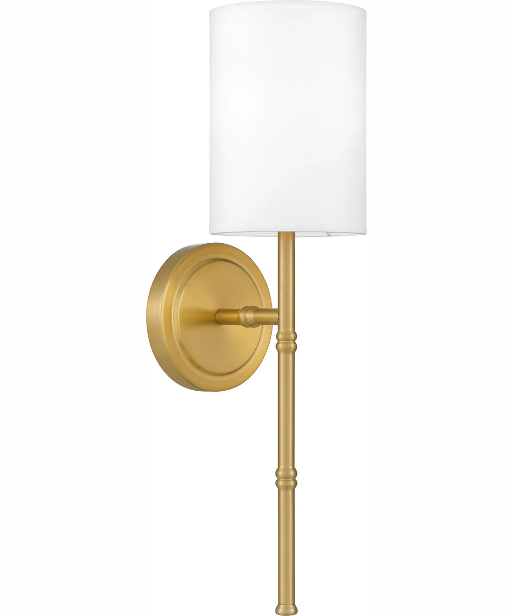Quoizel Wood Small 1-light Wall Sconce Aged Brass - Image 4