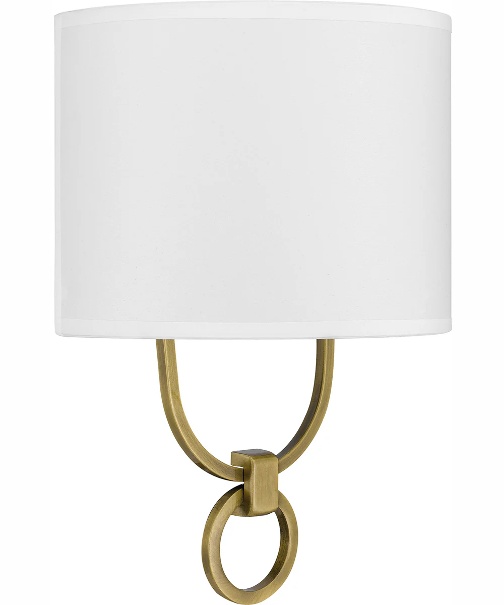 Quoizel Wood Small 1-light Wall Sconce Aged Brass - Image 3