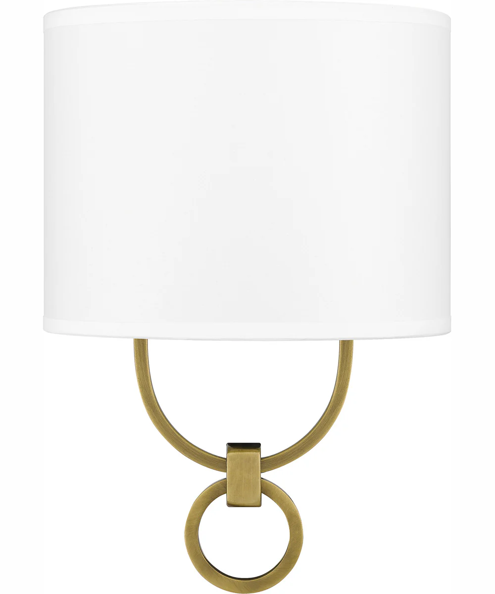 Quoizel Wood Small 1-light Wall Sconce Aged Brass - Image 4