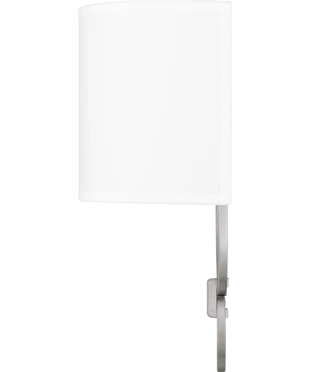 Quoizel Wood Small 1-light Wall Sconce Brushed Nickel - Image 5