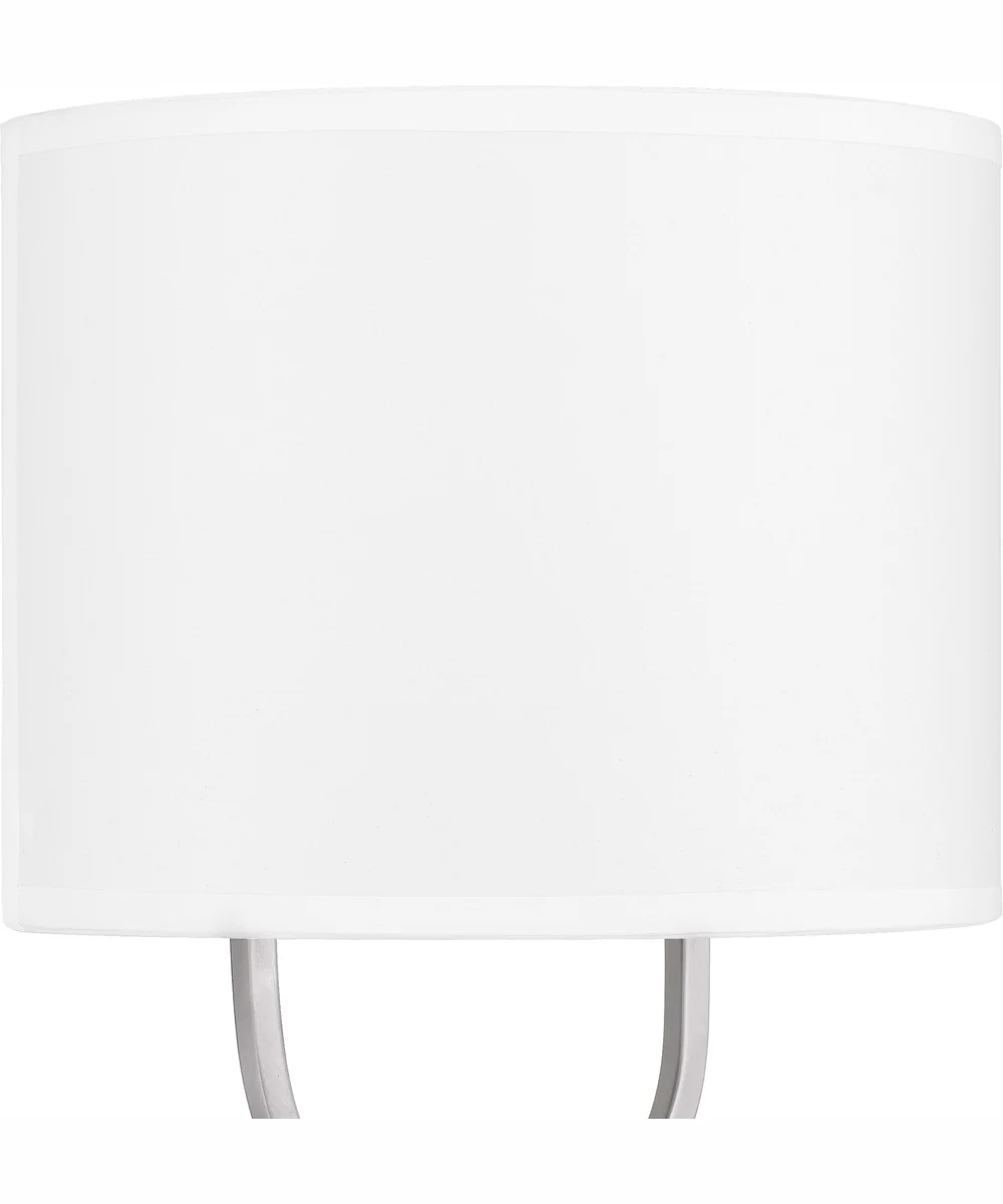 Quoizel Wood Small 1-light Wall Sconce Brushed Nickel - Image 6