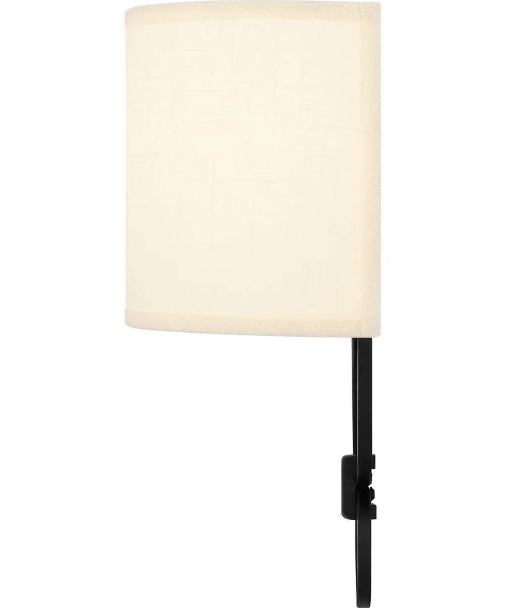 Quoizel Wood Small 1-light Wall Sconce Matte Black - Image 5