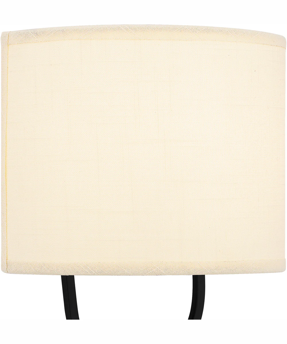 Quoizel Wood Small 1-light Wall Sconce Matte Black - Image 6