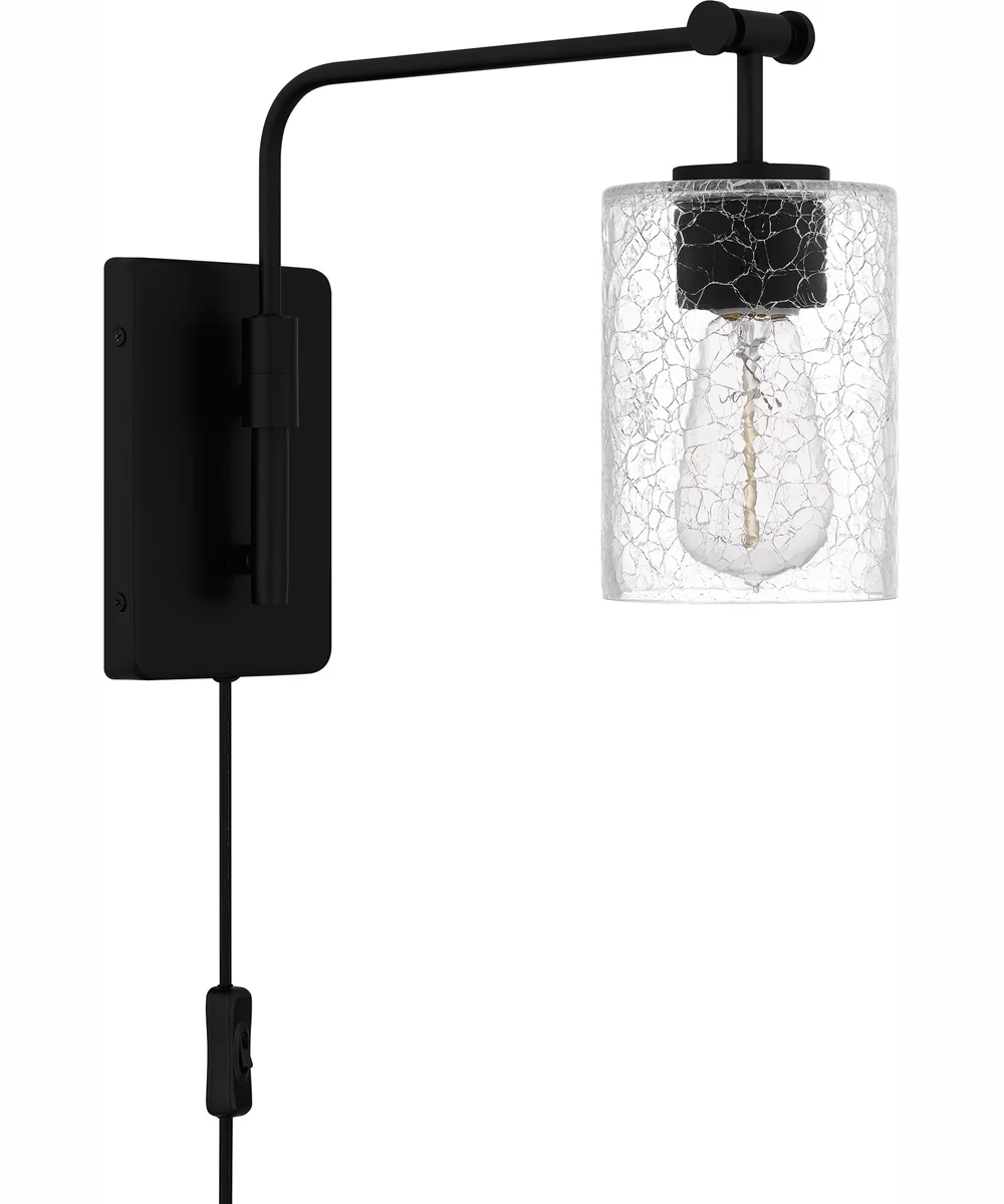 Quoizel Wood Small 1-light Wall Sconce Matte Black - Image 3