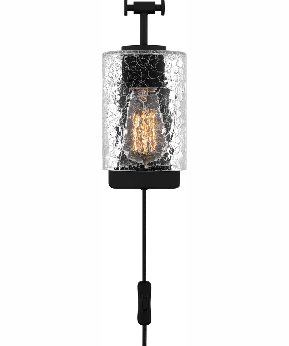 Quoizel Wood Small 1-light Wall Sconce Matte Black - Image 4