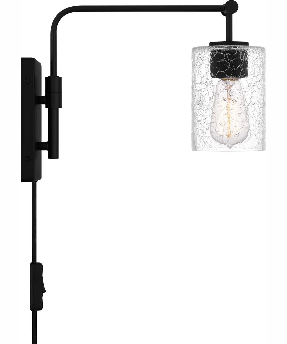 Quoizel Wood Small 1-light Wall Sconce Matte Black - Image 5