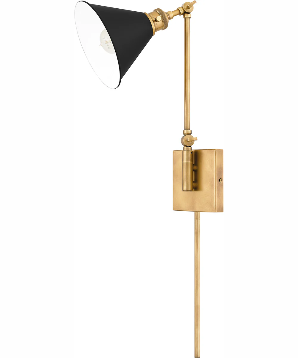Quoizel Wood Small 1-light Wall Sconce Weathered Brass - Image 3