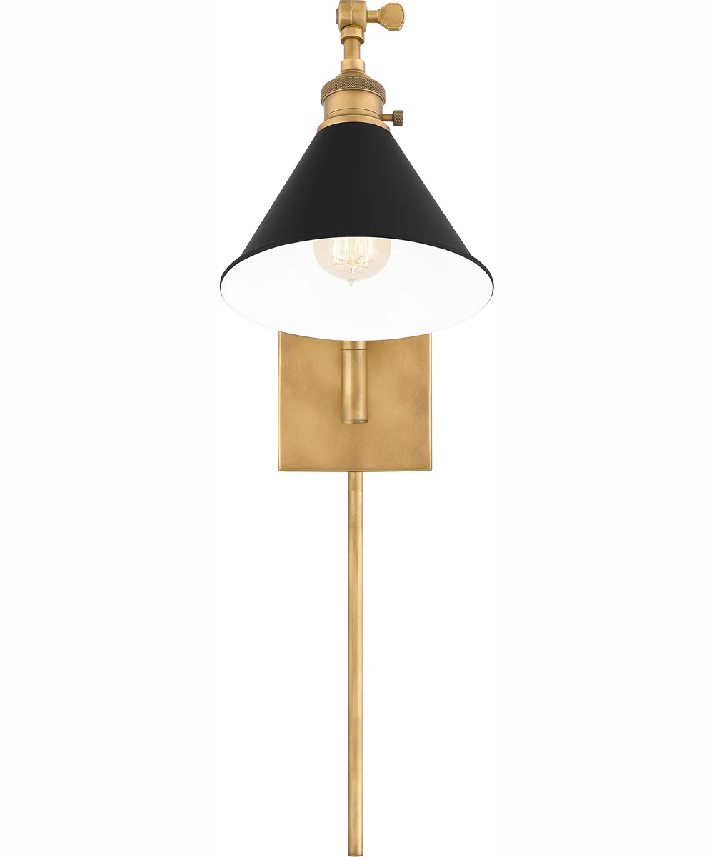 Quoizel Wood Small 1-light Wall Sconce Weathered Brass - Image 4