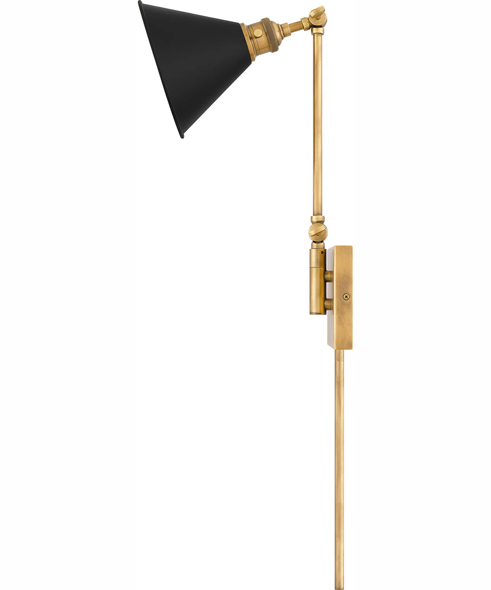 Quoizel Wood Small 1-light Wall Sconce Weathered Brass - Image 5