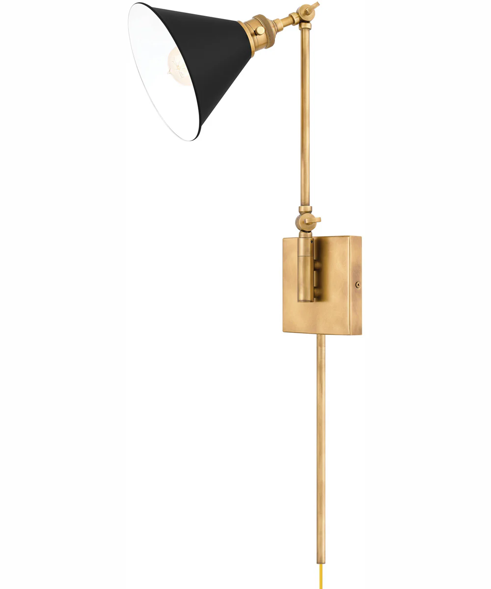 Quoizel Wood Small 1-light Wall Sconce Weathered Brass - Image 8