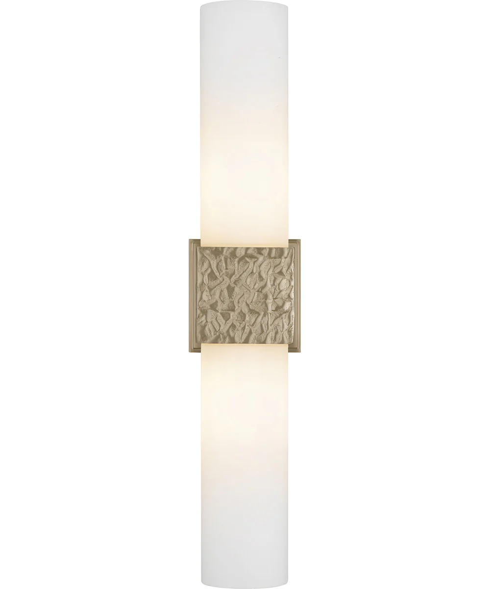 Quoizel Wood Small 2-light Wall Sconce Bronze Gold - Image 4