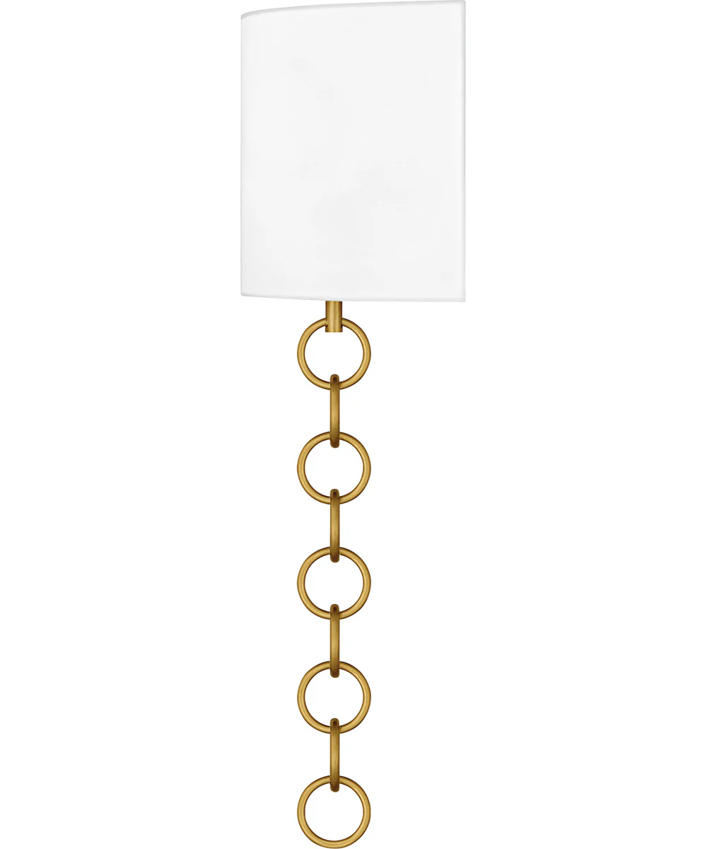 Quoizel Wood Small 2-light Wall Sconce Brushed Gold - Image 4