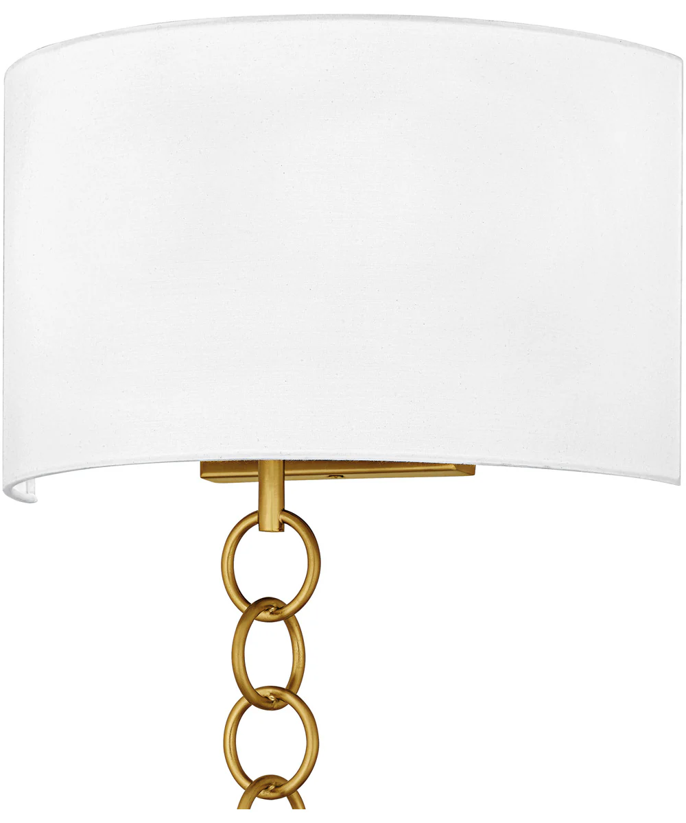 Quoizel Wood Small 2-light Wall Sconce Brushed Gold - Image 5