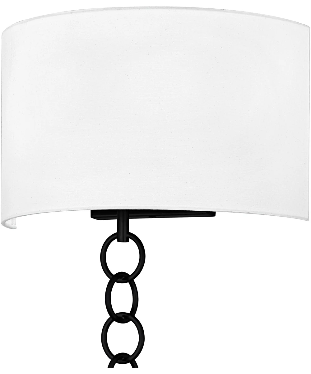 Quoizel Wood Small 2-light Wall Sconce Matte Black - Image 5