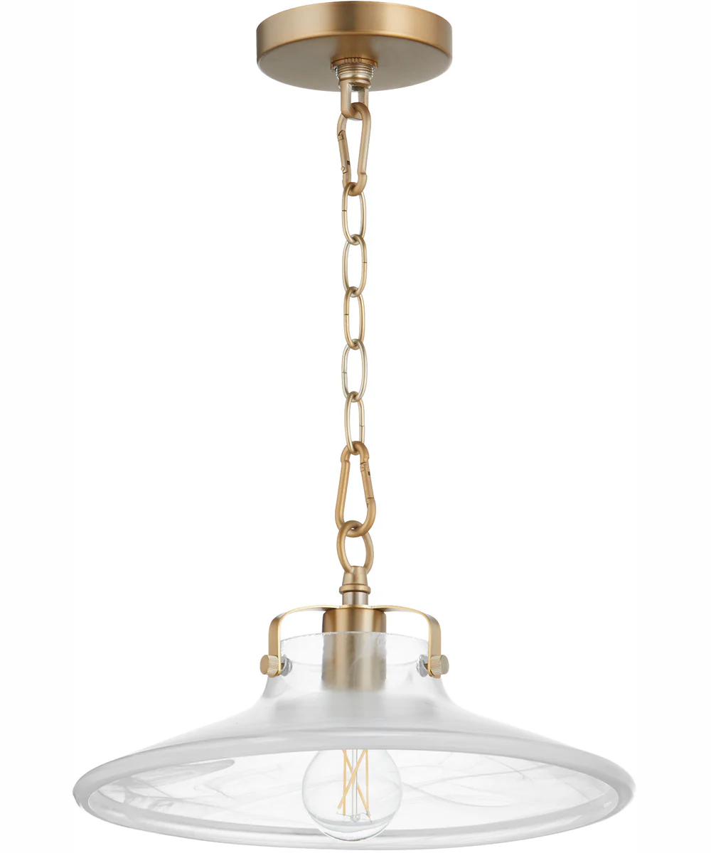 1-light Dual Mount Light Fixture Aged Brass - Image 3