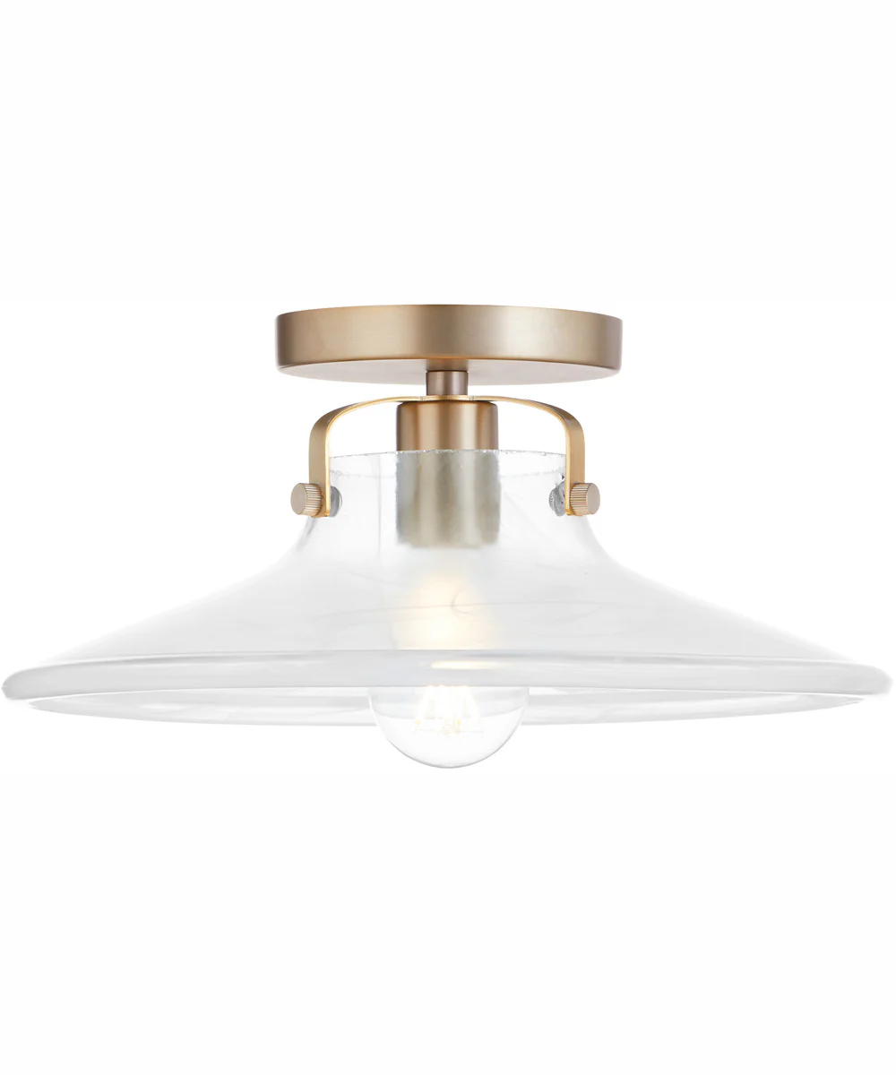 1-light Dual Mount Light Fixture Aged Brass - Image 5
