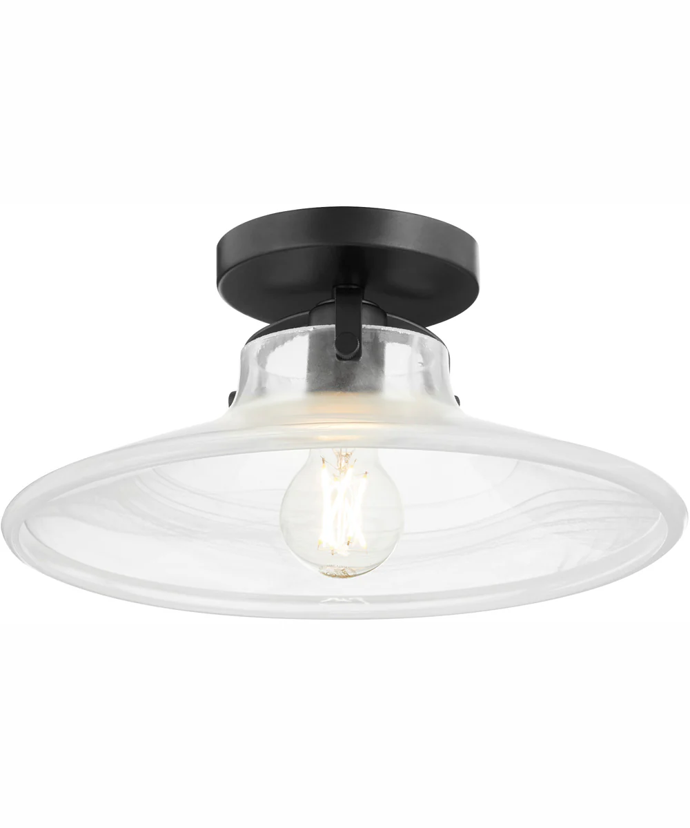 1-light Dual Mount Light Fixture Matte Black - Image 2