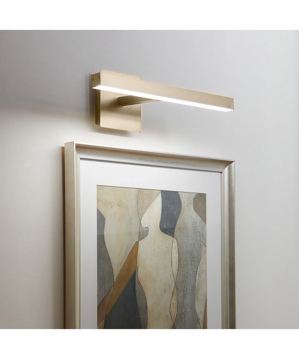 1-light LED Wall Mount Light Fixture Aged Brass - Image 6
