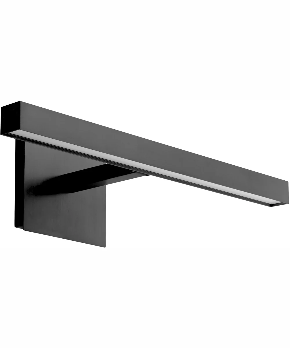 1-light LED Wall Mount Light Fixture Matte Black