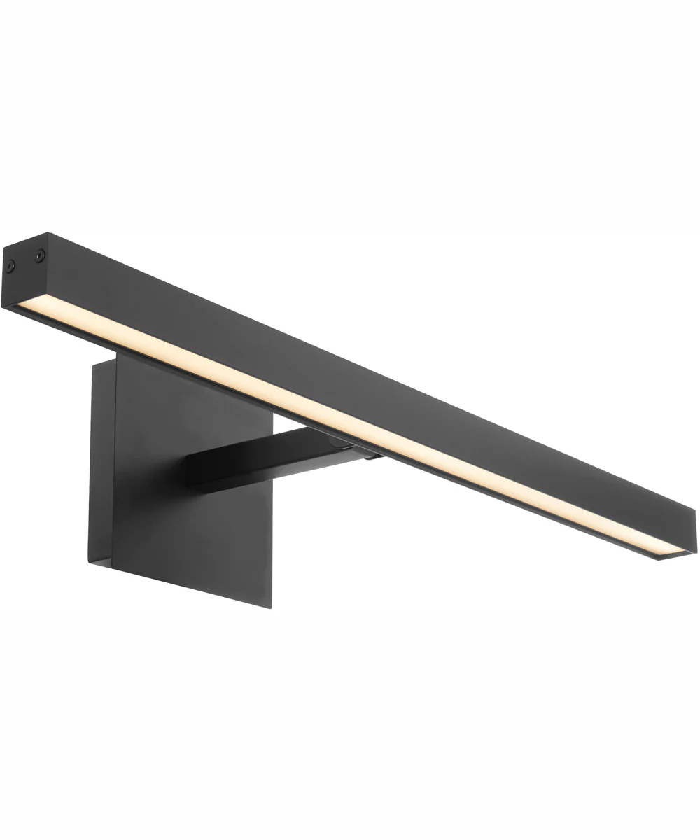 1-light LED Wall Mount Light Fixture Matte Black - Image 2