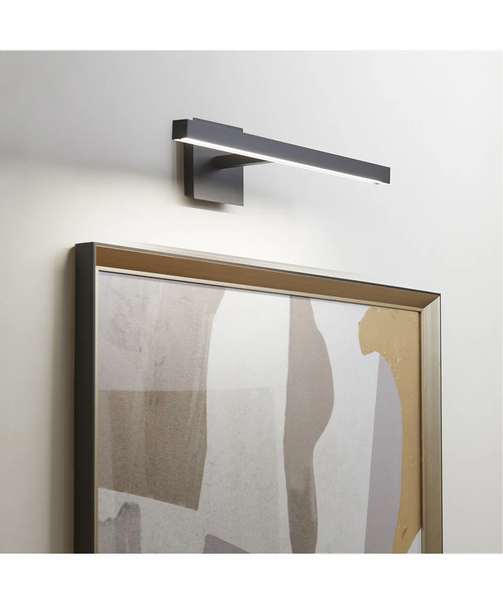 1-light LED Wall Mount Light Fixture Matte Black - Image 6
