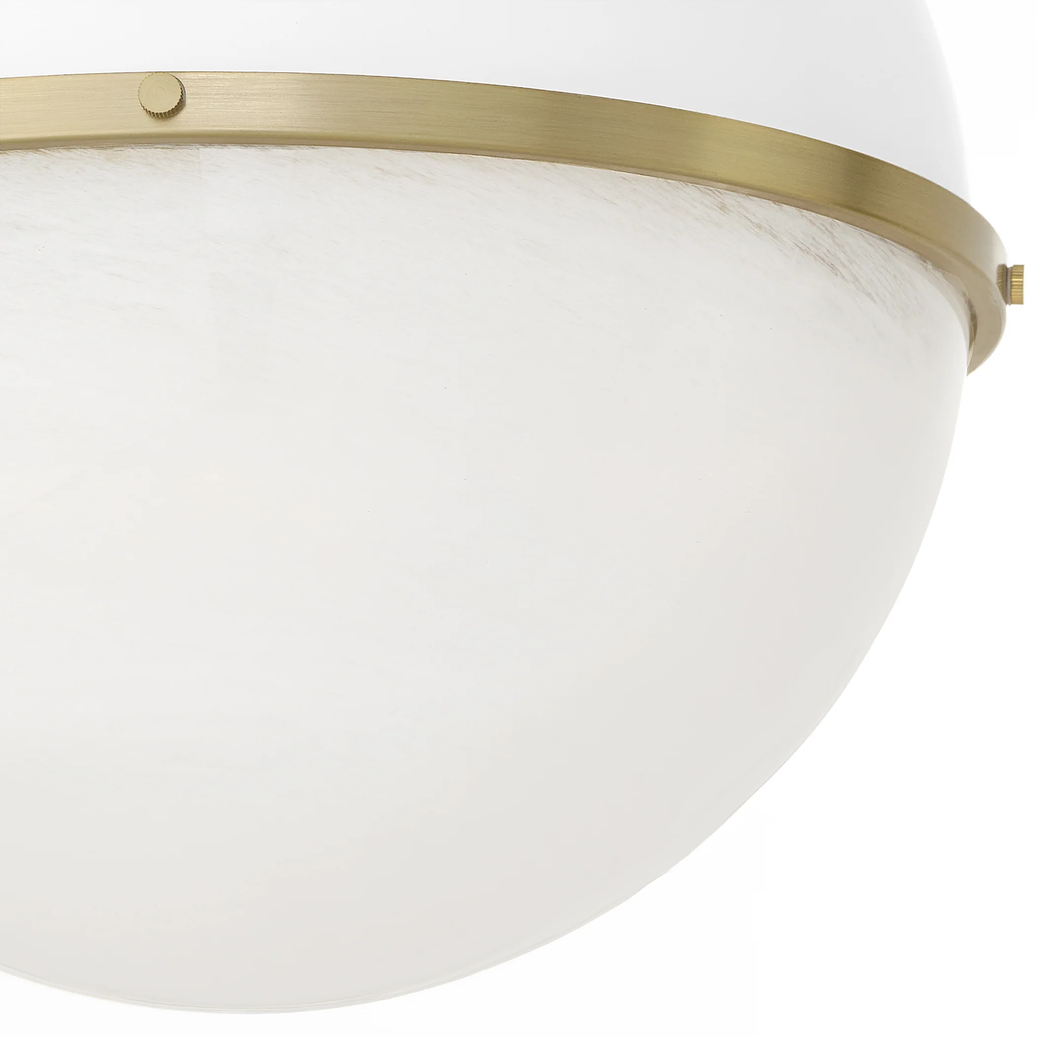 1-light Pendant Studio White w/ Aged Brass - Image 3