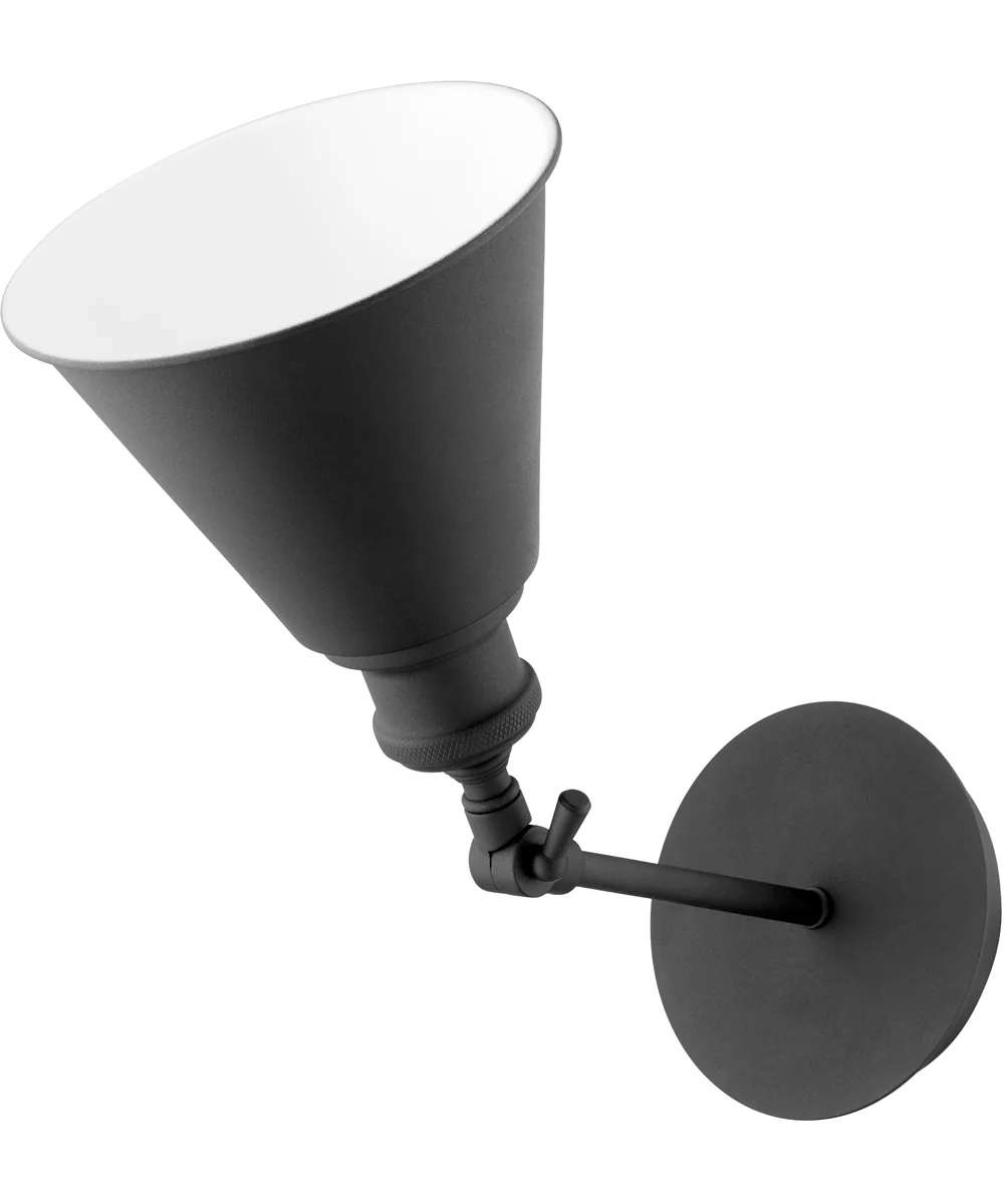 1-light Wall Mount Light Fixture Textured Black - Image 3