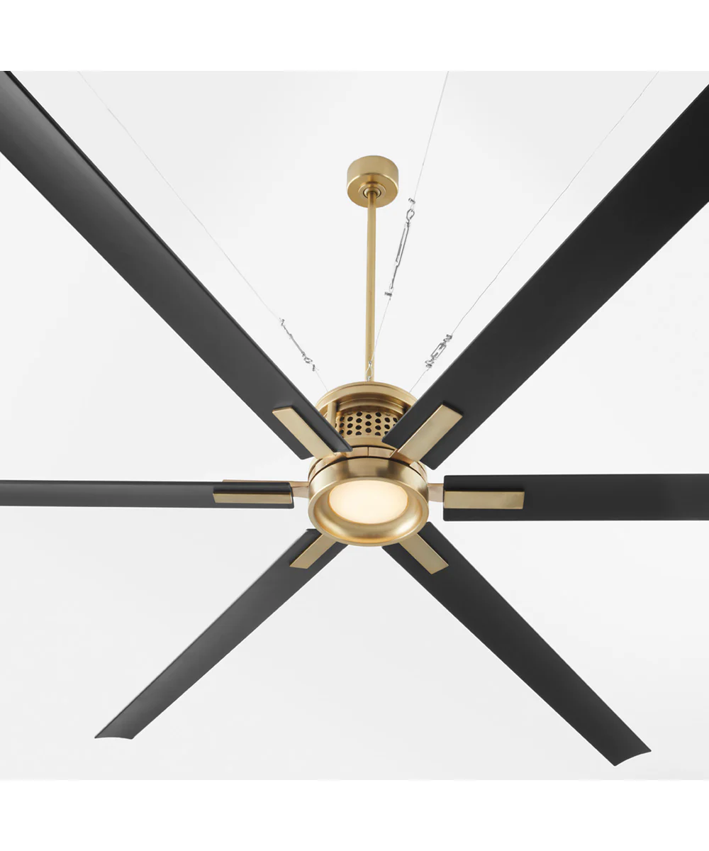 120" Zeus Patio Ceiling Fan Aged Brass - Image 7