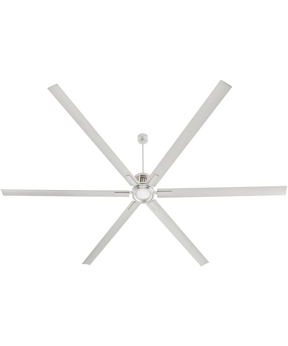120" Zeus Patio Ceiling Fan Satin Nickel - Image 2