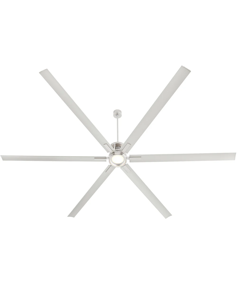 120" Zeus Patio Ceiling Fan Satin Nickel - Image 3