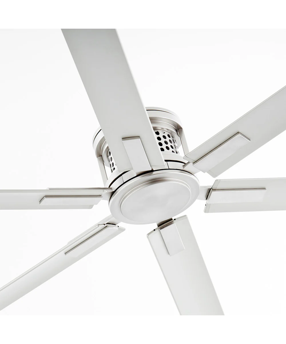 120" Zeus Patio Ceiling Fan Satin Nickel - Image 4