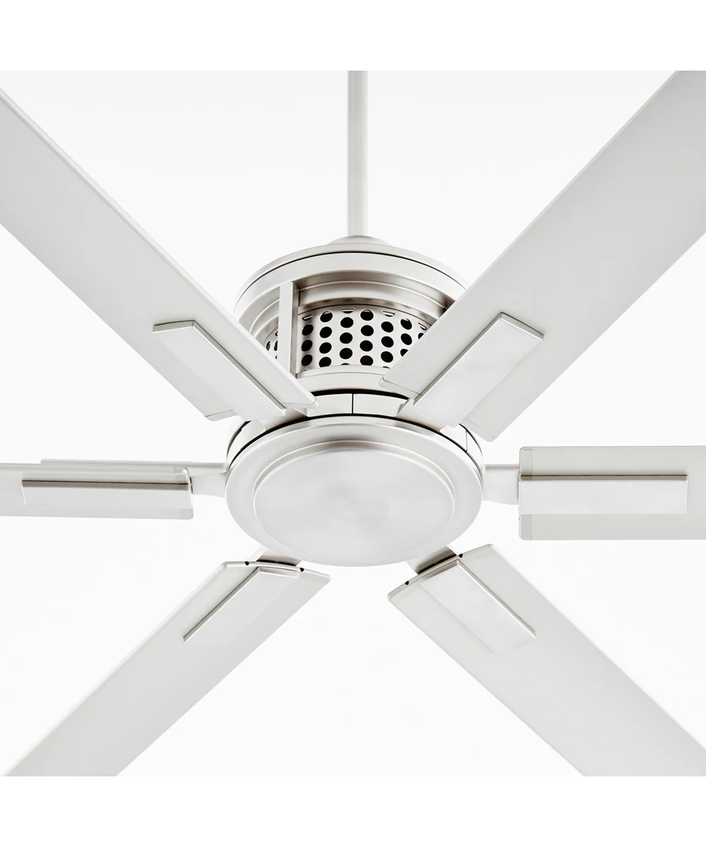 120" Zeus Patio Ceiling Fan Satin Nickel - Image 5