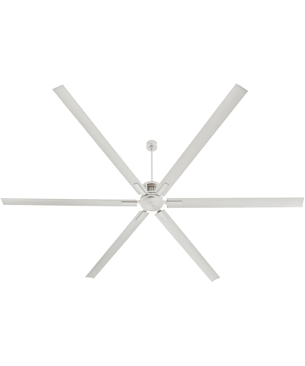 120" Zeus Patio Ceiling Fan Satin Nickel - Image 6