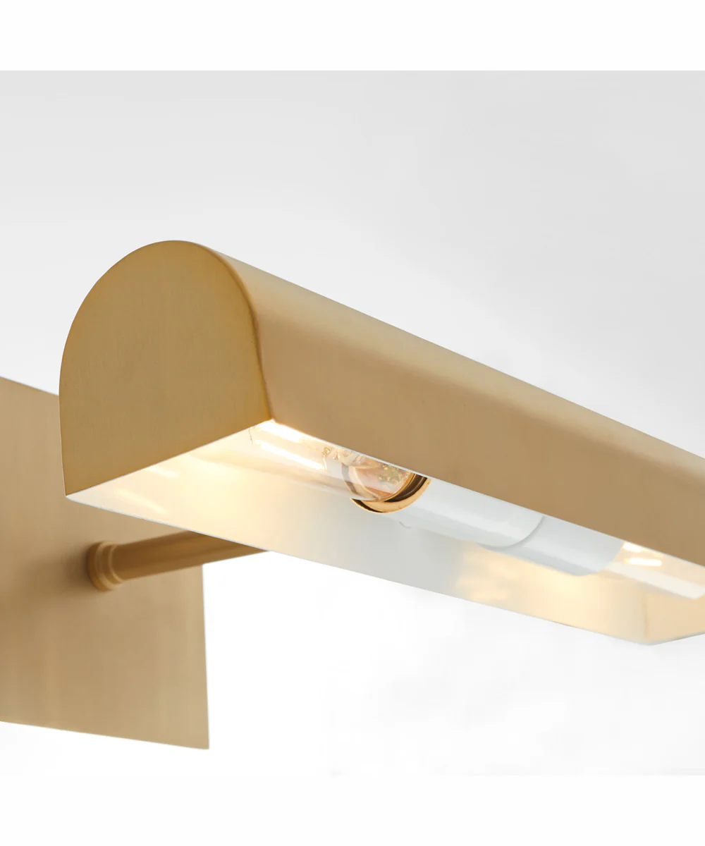 2-light Wall Mount Light Fixture Aged Brass - Image 3