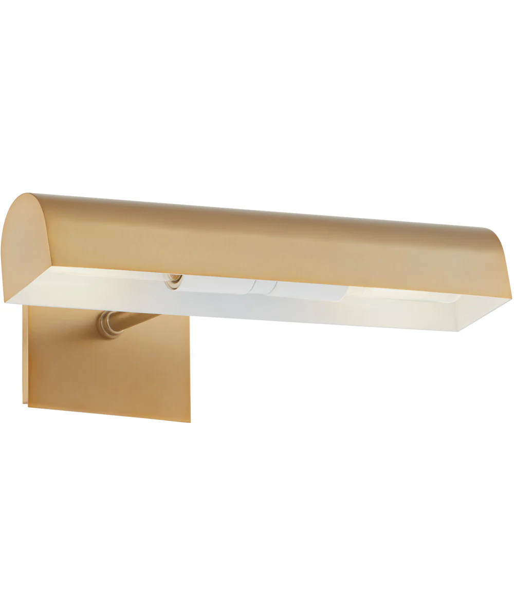 2-light Wall Mount Light Fixture Aged Brass - Image 2