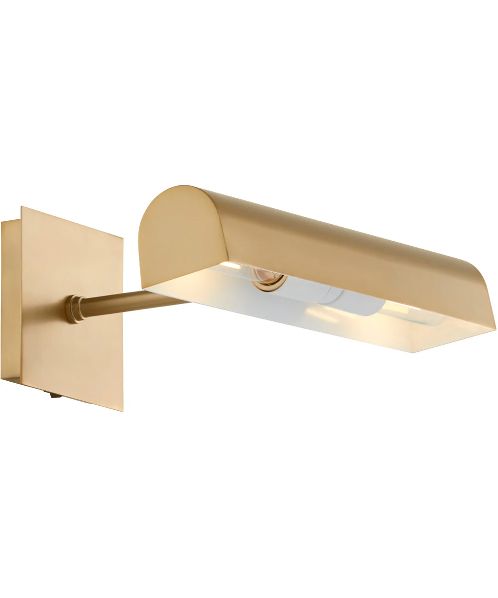 2-light Wall Mount Light Fixture Aged Brass - Image 3
