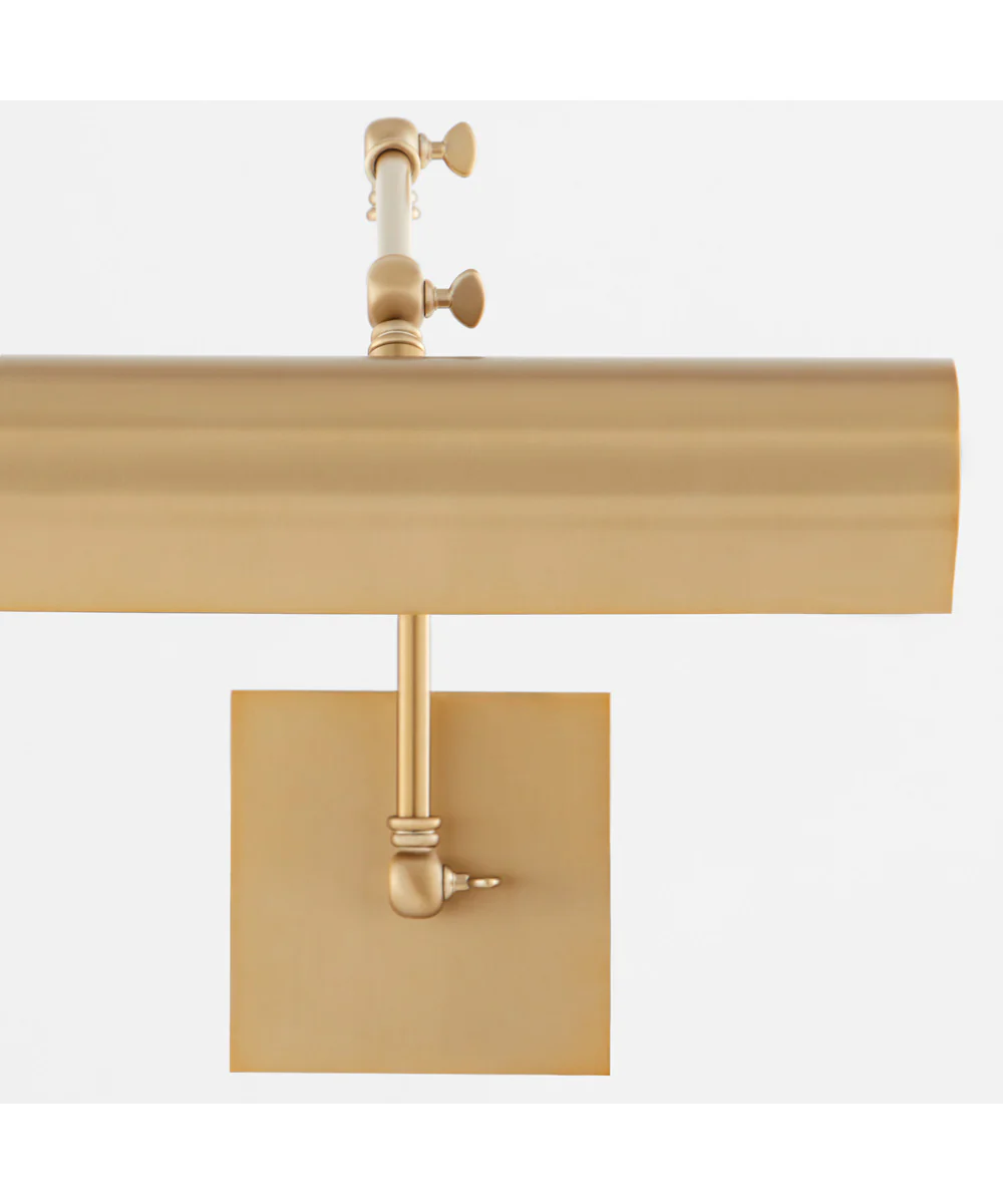 2-light Wall Mount Light Fixture Aged Brass - Image 5