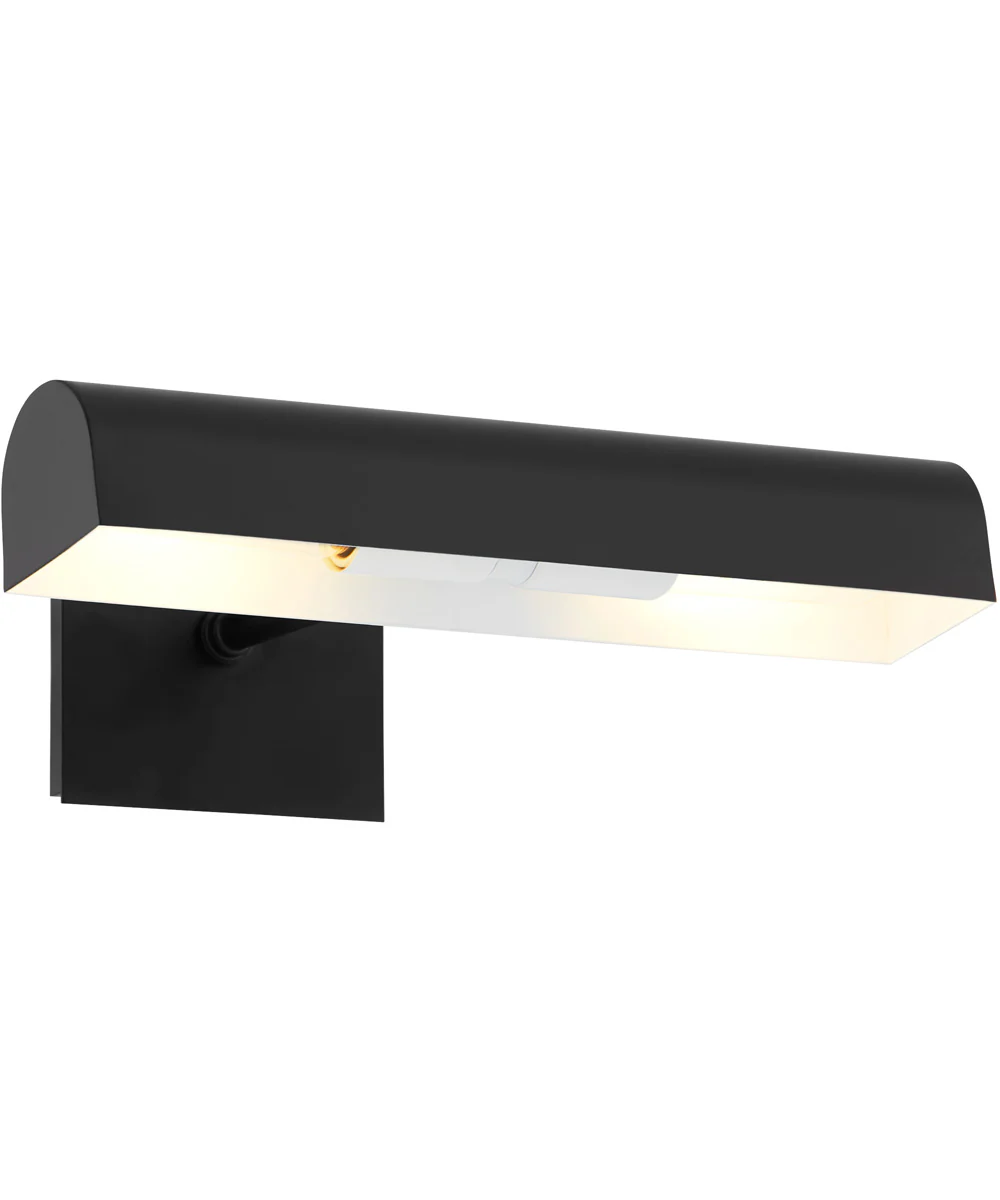2-light Wall Mount Light Fixture Matte Black - Image 2