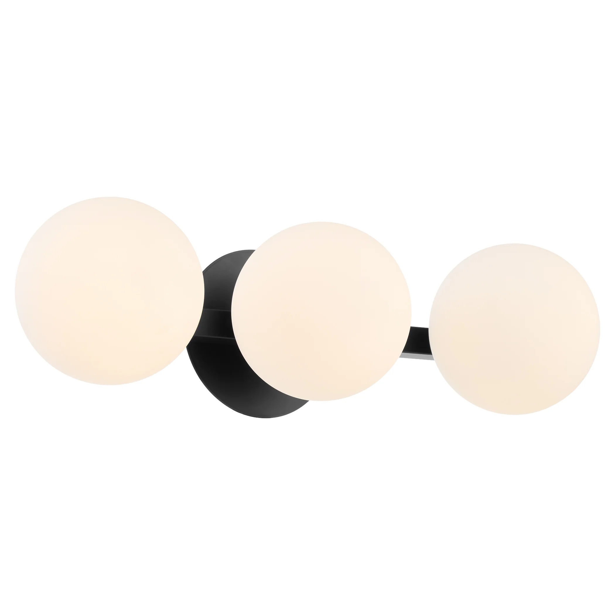 3-light Bath Vanity Light Matte Black - Image 2