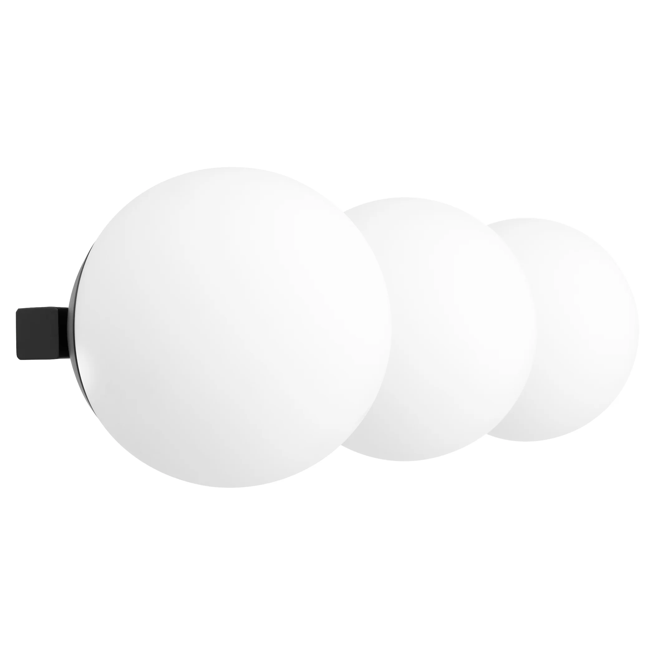 3-light Bath Vanity Light Matte Black - Image 3