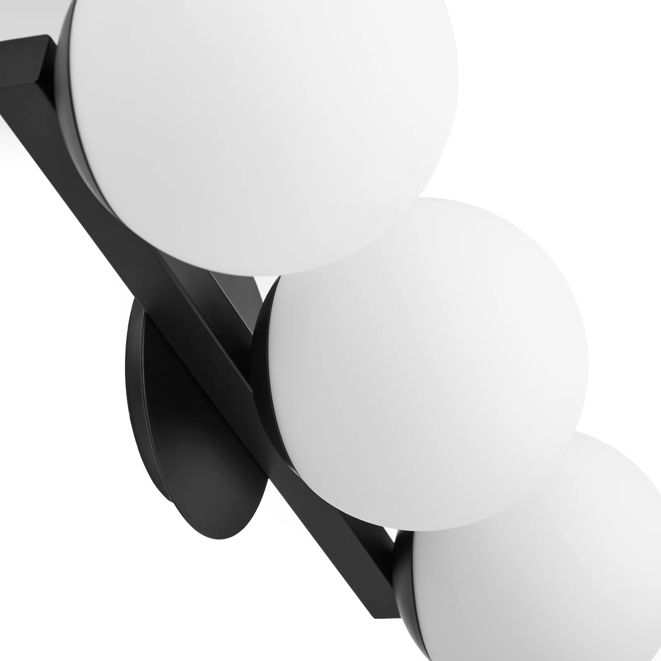 3-light Bath Vanity Light Matte Black - Image 4