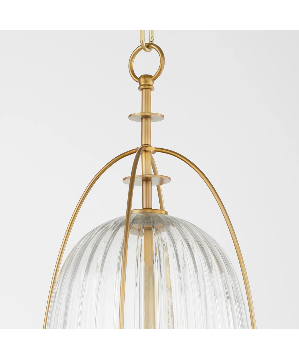 3-light Pendant Aged Brass - Image 3
