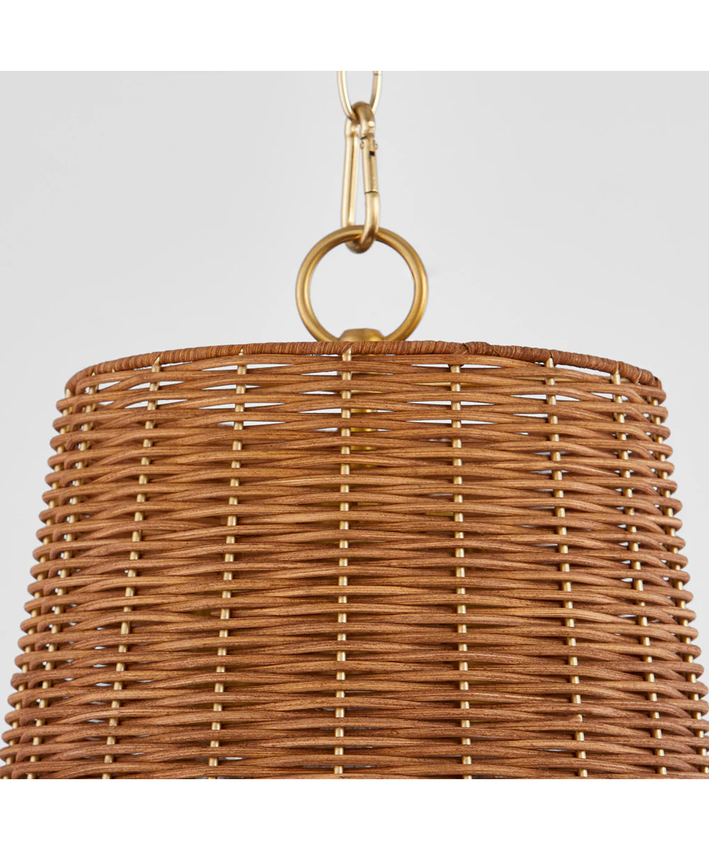 3-light Pendant Aged Brass - Image 3