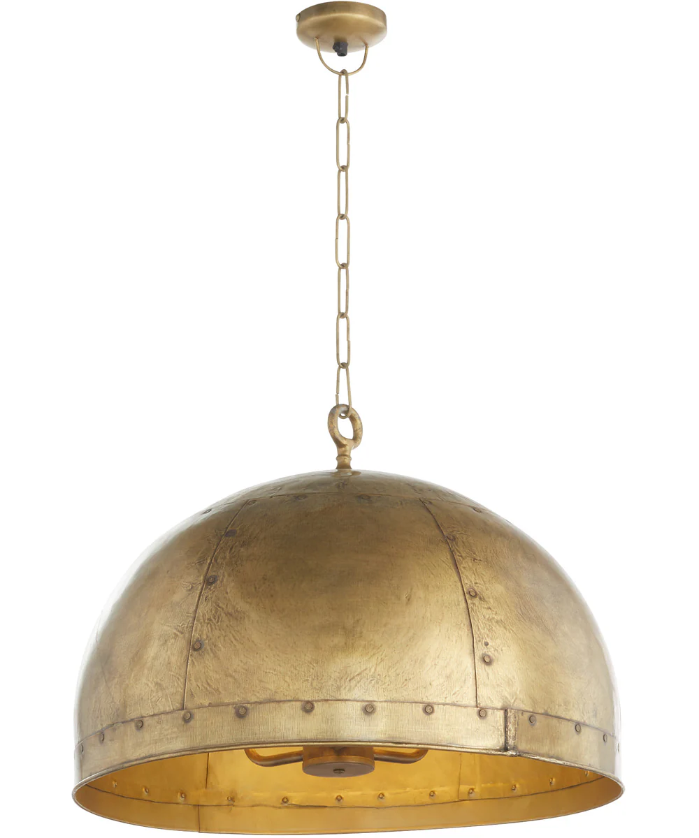 3-light Pendant Artisan Brass - Image 2