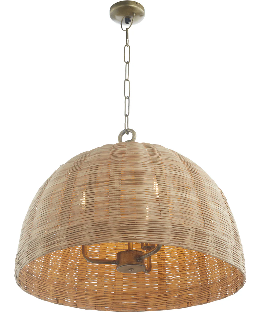 3-light Pendant Artisan Brass - Image 3