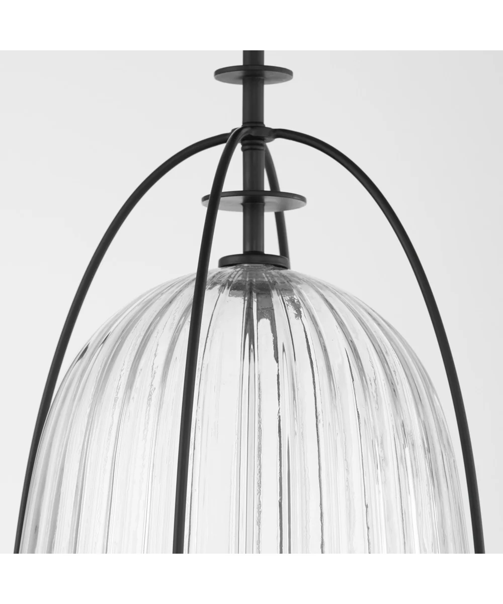 3-light Pendant Matte Black - Image 3