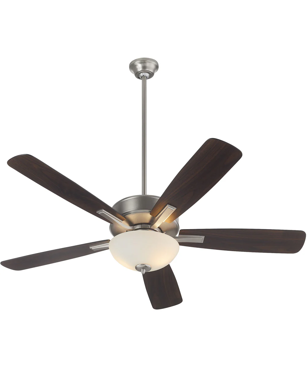 52" Ovation 2-light LED Ceiling Fan Satin Nickel - Image 2